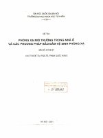 Phóng xạ môi trường trong nhà ở và các phương pháp bảo đảm vệ sinh phóng xạ