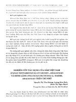 Nghiên cứu tác dụng của sâm Việt Nam (Panax Vietnamensis Ha Et Grushv., Araliaceae) và đinh lăng (Polyscias fruticosa (l.) Harms, Araliaceae) trên trí nhớ