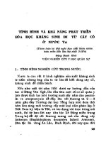 Tình hình và khả năng phát triển hóa học kháng sinh đi từ cây cỏ ở nước ta
