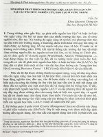 Tình hình phát triển nguồn học liệu, luận án luận văn tại các tổ chức nghiên cứu, đào tạo ở nước ngoài