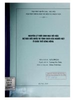Nguyên lý thời sinh học với việc dự báo sức khỏe và tính cách của người Việt ở châu thổ sông Hồng