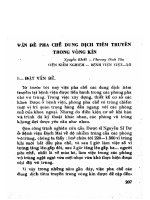 Vấn đề pha chế dung dịch tiêm truyền trong vòng kín