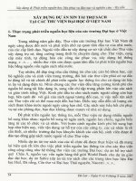 Xây dựng dự án xin tài trợ sách tại các thư viện đại học ở Việt Nam