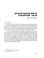 Thử tìm hiểu thanh điệu tiếng Việt ở tỉnh Udon Thani - Thái Lan