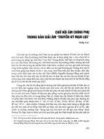 Chữ hội âm chính phụ trong bản giải âm  truyền kỳ mạn lục