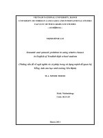 Những vấn đề về ngữ nghĩa và cú pháp trong sử dụng mệnh đề quan hệ tiếng Anh của học sinh trường Yên Định