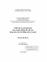 Thiết kế và mô hình hóa bus truyền thông tốc độ cao dùng cho các hệ thống trên vi mạch