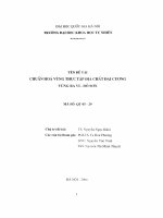 Chuẩn hóa vùng thực tập địa chất đại cương vùng Ba Vì - Đồ Sơn