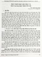 Phát triển học liệu phục vụ đào tạo đại học theo tín chỉ