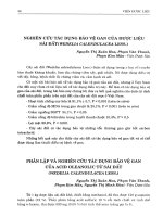 Nghiên cứu tác dụng bảo vệ gan của dược liệu Sài Đất (Wedelia Calendulacea Less