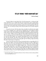 Từ láy trong  thiên nam ngữ lục