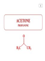 giáo trình bài giảng về acetone