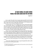 Về một đường lối quần chúng trong tầm nhìn ngôn ngữ Hồ Chí Minh