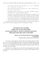 Tác dụng của cao mềm chiết cồn rau đắng biển (Bacopa Monnieri (L.) Wettst, Scrophulariaceae) trên khả năng học tập và ghi nhớ