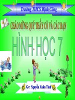 bài giảng bđt tam giác hình học 7 tiết 52