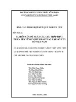 Nghiên cứu đề xuất các giải pháp phát triển bền vững nghề khai thác hải sản ven bờ Việt Nam