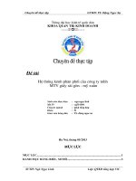 Hoàn thiện hệ thống kênh phân phối tại công ty TNHH MTV Giấy Sài Gòn - Mỹ Xuân