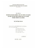 Nghiên cứu ảnh hưởng của các thông số laser và một số hiệu ứng quang học phi tuyến trong thông tin quang