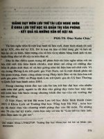 Giảng dạy môn lưu trữ tài liệu nghe nhìn ở Khoa Lưu trữ học và Quản trị văn phòng - Kết quả và những vấn đề đặt ra