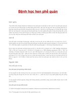 bệnh học hen phế quản