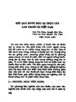 Kết quả bước đầu di thực cây làm thuốc ở Việt Nam