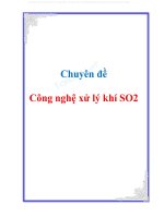 Chuyên đề   Công nghệ xử lý khí SO2