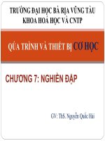 bài giảng quá trình và thiết bị cơ học phần nghiền đập