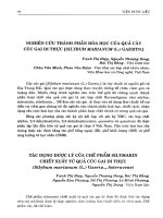 Nghiên cứu thành phần hóa học của quả cây Cúc gai di thực (Silybum Marianum (L.) Gaertn