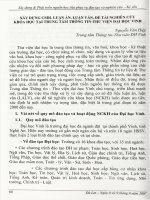 Xây dựng CSDL luận án, luận văn, đề tài nghiên cứu khoa học tại Trung tâm Thông tin - Thư viện Đại học Vinh