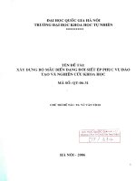 Xây dựng bộ mẫu biến dạng đới siết ép phục vụ đào tạo và nghiên cứu khoa học