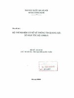 Bộ thí nghiệm cơ sở về thông tin quang sợi số hóa tốc độ 10MB