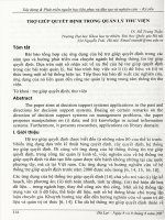 Trợ giúp quyết định trong quản lý thư viện