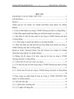 Thực trạng công tác kế toán và khuyến nghị về công tác tổ chức quản lý của công ty TNHH thương mại dịch vụ sông hồng