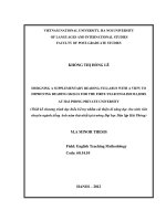 Designing a supplementary reading syllabus with a view to improving reading skills for the first-year English majors at Hai Phong Private University