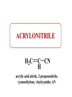 giáo trình bài giảng về acrylonitrile