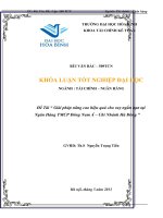 Giải pháp nâng cao hiệu quả cho vay ngắn hạn tại Ngân Hàng TMCP Đông Nam Á – Chi Nhánh Hà Đông