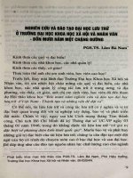 Nghiên cứu và đào tạo Đại học lưu trữ ở trường Đại học Khoa học Xã hội và Nhân văn - bốn mươi năm một chặng đường