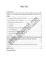 Vận dụng khái niệm trọng yếu trong giai đoạn lập kế hoạch kiểm toán của kiểm toán Báo cáo tài chính