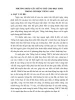 skkn PHƯƠNG PHÁP GÂY HỨNG THÚ CHO HỌC SINH