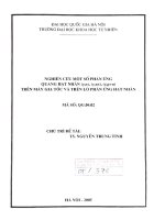 Nghiên cứu một số phản ứng quang hạt nhân (Y,n), (Y,xn), Y,p+n) trên máy gia tốc và phát triển lò phản ứng hạt nhân