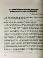 Suy nghĩ về bốn mươi năm đào tạo đại học ngành Lưu trữ và quản trị văn phòng