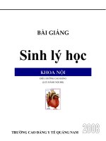 bài giảng : sinh lý học