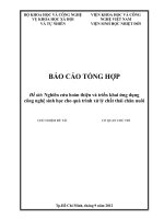 Nghiên cứu hoàn thiện và triển khai ứng dụng công nghệ sinh học cho quá trình xử lý chất thải chăn nuôi