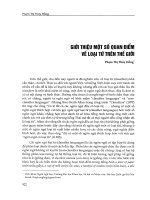 Giới thiệu một số quan điểm về loại từ trên thế giới