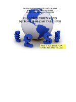 Bài thuyết trình phân tích triển vọng dự toán báo cáo tài chính