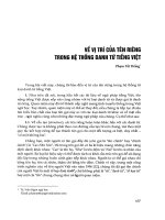 ề vị trí của tên riêng trong hệ thống danh từ tiếng Việt