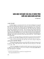 Niên hiệu thứ nhất của Vua Lê Nhân Tông dưới góc nhìn ngôn ngữ học