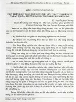 Phát triển hoạt động thông tin thư viện phục vụ nghiên cứu, đào tạo tại trường đại học giai đoạn hiện nay
