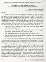 Cách nhìn hệ thống trong quản lý các nguồn tin khoa học nội sinh ở Việt Nam