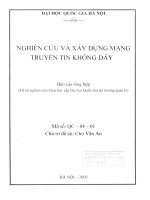 Nghiên cứu và xây dựng mạng truyền tin không dây